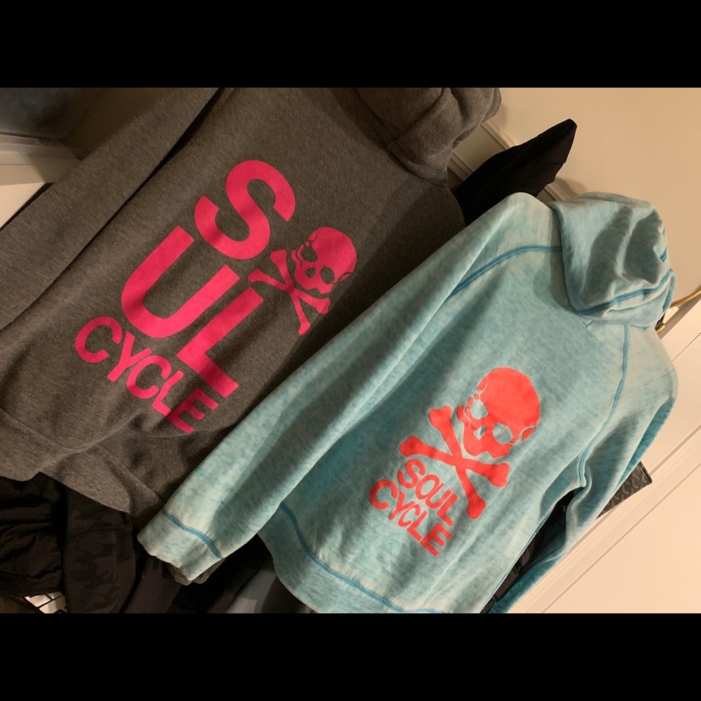 RARE soulcycle Hoodie Sweatshirts Pink Skull 💀